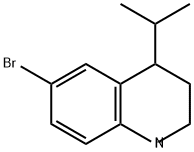 Quinoline, 6-bromo-1,2,3,4-tetrahydro-4-(1-methylethyl)- Structure