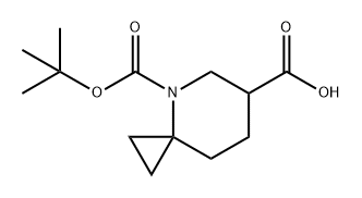 4-Azaspiro[2.5]octane-4,6-dicarboxylic acid, 4-(1,1-dimethylethyl) ester Structure