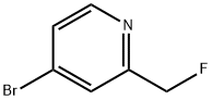 Pyridine, 4-bromo-2-(fluoromethyl)- Structure