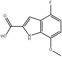 4-fluoro-7-methoxy-1H-indole-2-carboxylic acid Structure