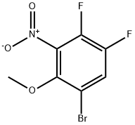 1-bromo-4,5-difluoro-2-methoxy-3-nitrobenzene Structure