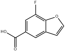 5-Benzofurancarboxylic acid, 7-fluoro- Structure