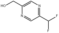 2-Pyrazinemethanol, 5-(difluoromethyl)- Structure