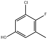 Phenol, 3-chloro-4-fluoro-5-methyl- Structure