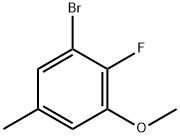 1-Bromo-2-fluoro-3-methoxy-5-methylbenzene Structure