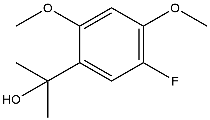 5-Fluoro-2,4-dimethoxy-α,α-dimethylbenzenemethanol Structure