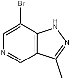 7-Bromo-3-methyl-1H-pyrazolo[4,3-c]pyridine 구조식 이미지