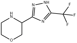 3-[5-(trifluoromethyl)-4H-1,2,4-triazol-3-yl]morpholine Structure