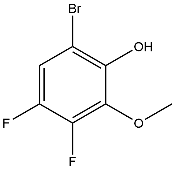 6-Bromo-3,4-difluoro-2-methoxyphenol Structure