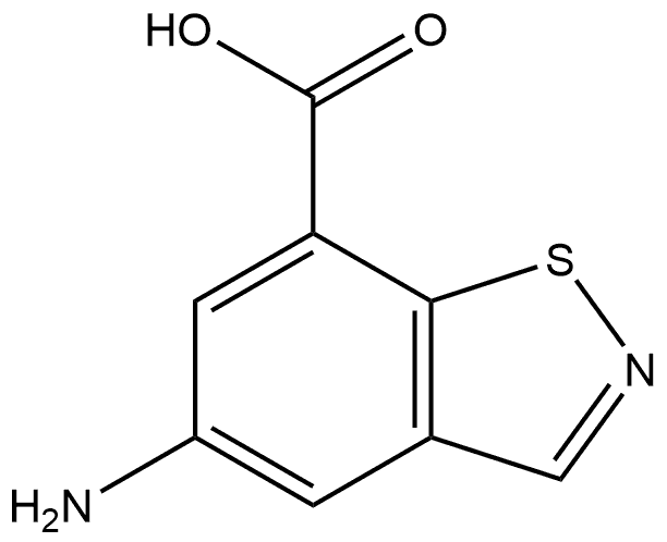 5-aminobenzo[d]isothiazole-7-carboxylic acid Structure