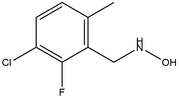 3-Chloro-2-fluoro-N-hydroxy-6-methylbenzenemethanamine Structure