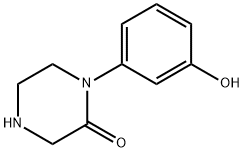 2-Piperazinone, 1-(3-hydroxyphenyl)- Structure