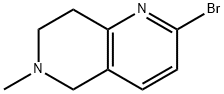 1,6-Naphthyridine, 2-bromo-5,6,7,8-tetrahydro-6-methyl- Structure