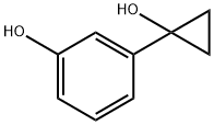 Phenol, 3-(1-hydroxycyclopropyl)- Structure