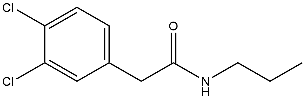 3,4-Dichloro-N-propylbenzeneacetamide Structure