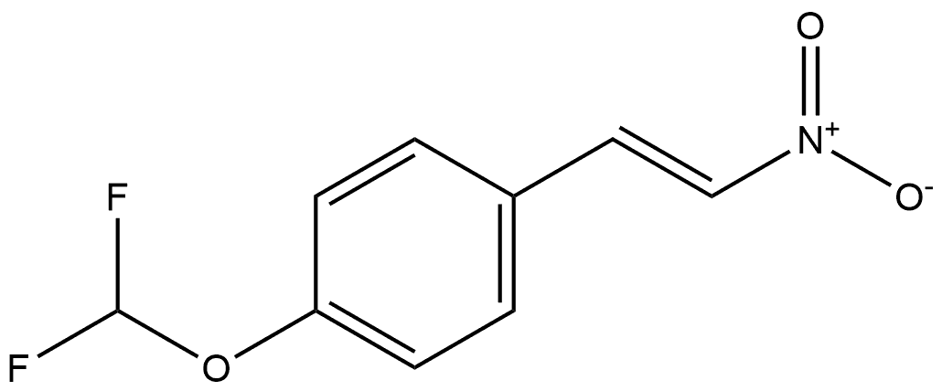 (Z)-1-(difluoromethoxy)-4-(2-nitrovinyl)benzene Structure