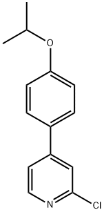 2-Chloro-4-(4-isopropoxyphenyl)pyridine Structure