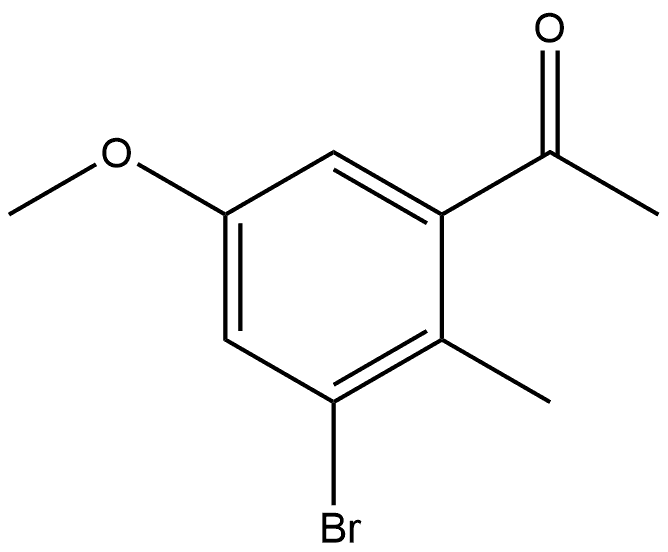 1-(3-Bromo-5-methoxy-2-methylphenyl)ethanone Structure