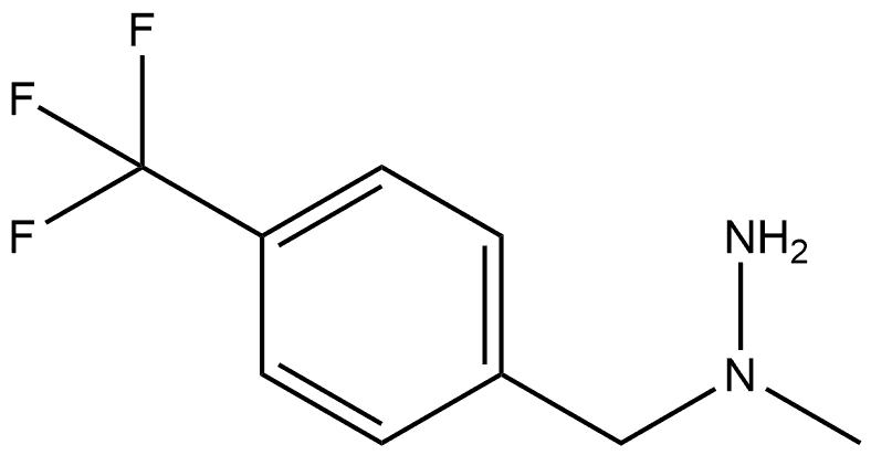 1-Methyl-1-[4-(trifluoromethyl)benzyl]hydrazine Structure