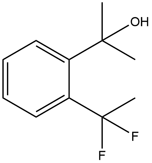 2-(1,1-difluoroethyl)-α,α-dimethyl-Benzenemethanol Structure