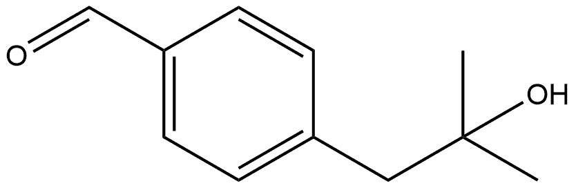 4-(2-Hydroxy-2-methylpropyl)benzaldehyde Structure