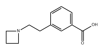 3-(2-(Azetidin-1-yl)ethyl)benzoic acid Structure