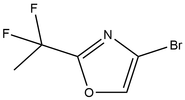4-Bromo-2-(1,1-difluoroethyl)oxazole Structure