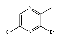 Pyrazine, 3-bromo-5-chloro-2-methyl- Structure