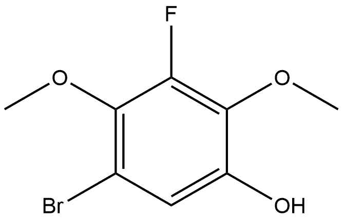 5-Bromo-3-fluoro-2,4-dimethoxyphenol Structure