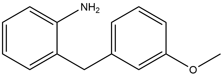 2-[(3-methoxyphenyl)methyl]aniline Structure