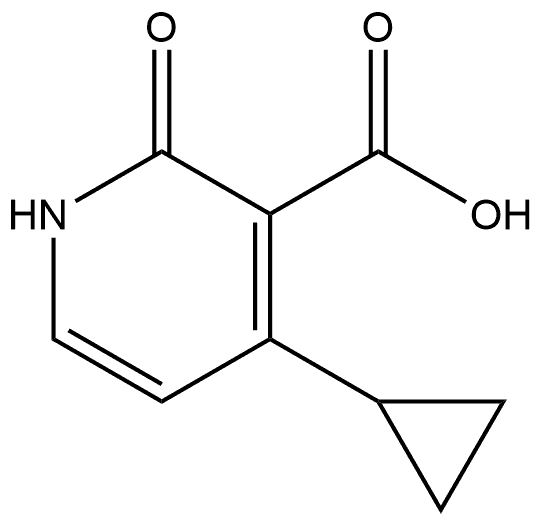 4-Cyclopropyl-2-oxo-1,2-dihydropyridine-3-carboxylic acid Structure