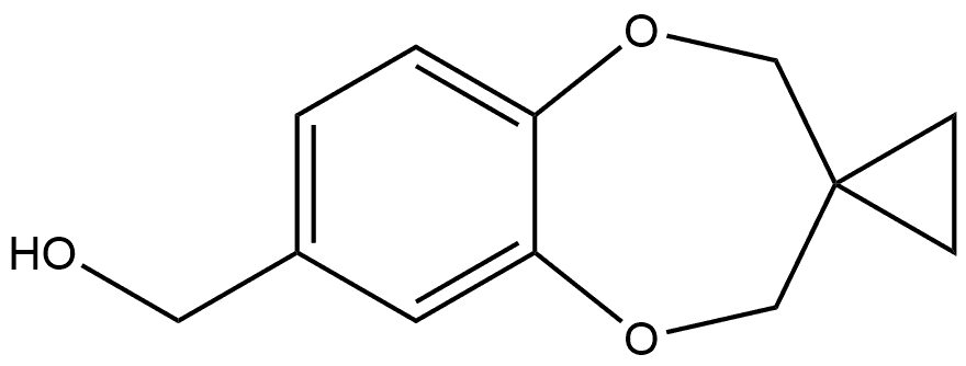 Spiro[2H-1,5-benzodioxepin-3(4H),1'-cyclopropane]-7-methanol Structure