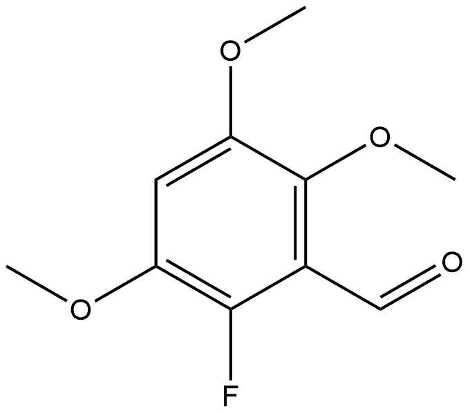 2-fluoro-3,5,6-trimethoxybenzaldehyde 구조식 이미지