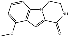 9-Methoxy-3,4-dihydropyrazino[1,2-a]indol-1(2H)-one 구조식 이미지