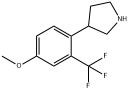 3-[4-methoxy-2-(trifluoromethyl)phenyl]pyrrolidin
e Structure