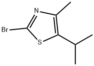 Thiazole, 2-bromo-4-methyl-5-(1-methylethyl)- 구조식 이미지