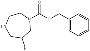 1H-1,4-Diazepine-1-carboxylic acid, 6-fluorohexahydro-, phenylmethyl ester Structure