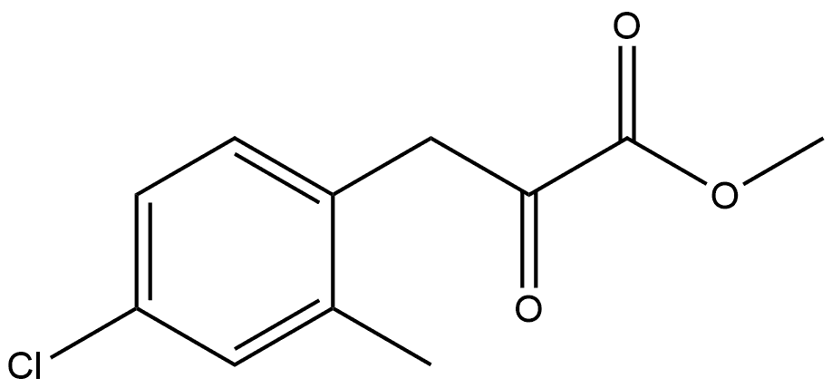 Methyl 3-(4-Chloro-2-methylphenyl)-2-oxopropanoate Structure