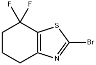 2-bromo-7,7-difluoro-4,5,6,7-tetrahydro-1,3-benzo thiazole 구조식 이미지