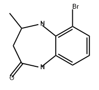 2H-1,5-Benzodiazepin-2-one, 6-bromo-1,3,4,5-tetrahydro-4-methyl- Structure