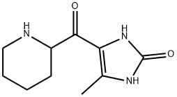 1,3-Dihydro-4-methyl-5-(2-piperidinylcarbonyl)-2H-imidazol-2-one Structure