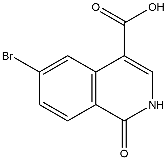 6-bromo-1-hydroxyisoquinoline-4-carboxylic acid Structure