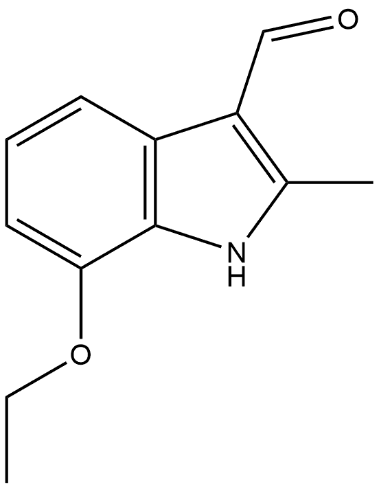 7-Ethoxy-2-methyl-1H-indole-3-carboxaldehyde Structure