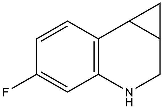 5-Fluoro-1a,2,3,7b-tetrahydro-1H-cyclopropa[c]quinoline Structure