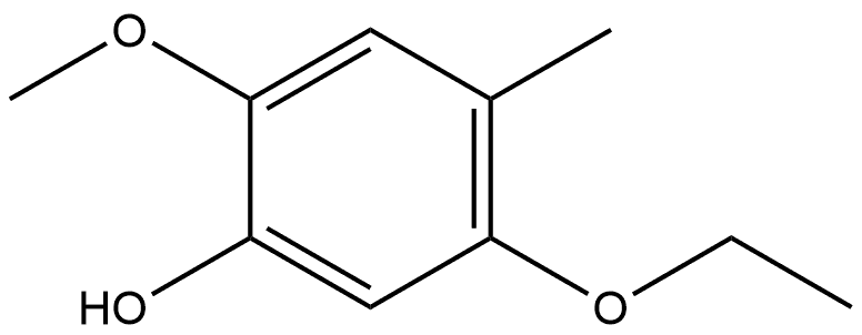 5-Ethoxy-2-methoxy-4-methylphenol Structure