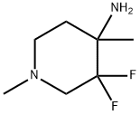4-Piperidinamine, 3,3-difluoro-1,4-dimethyl- Structure