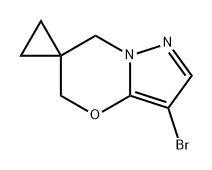 Spiro[cyclopropane-1,6'(7'H)-[5H]pyrazolo[5,1-b][1,3]oxazine], 3'-bromo- Structure