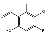 Benzaldehyde, 3-chloro-2,4-difluoro-6-hydroxy- Structure