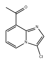 1-{3-chloroimidazo[1,2-a]pyridin-8-yl}ethan-1-one Structure