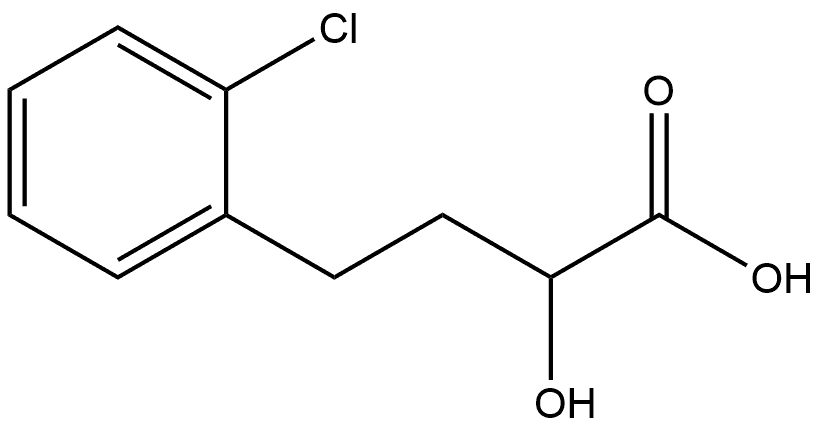 4-(2-Chlorophenyl)-2-hydroxy-butanoic acid Structure